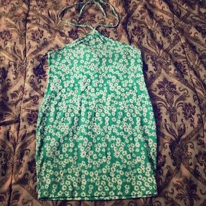 Green Forever 21 Flower dress
